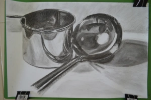 Finished Drawing, Shadows and Reflective Light and Shade