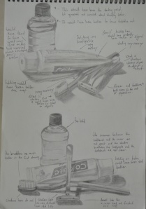 exercise: still life of man made objects