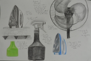Assignment 1 - Charcoal and Colour Pencil Studies