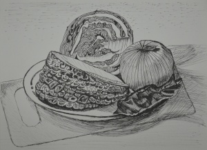  Still Life Group Using Line 1st Drawing